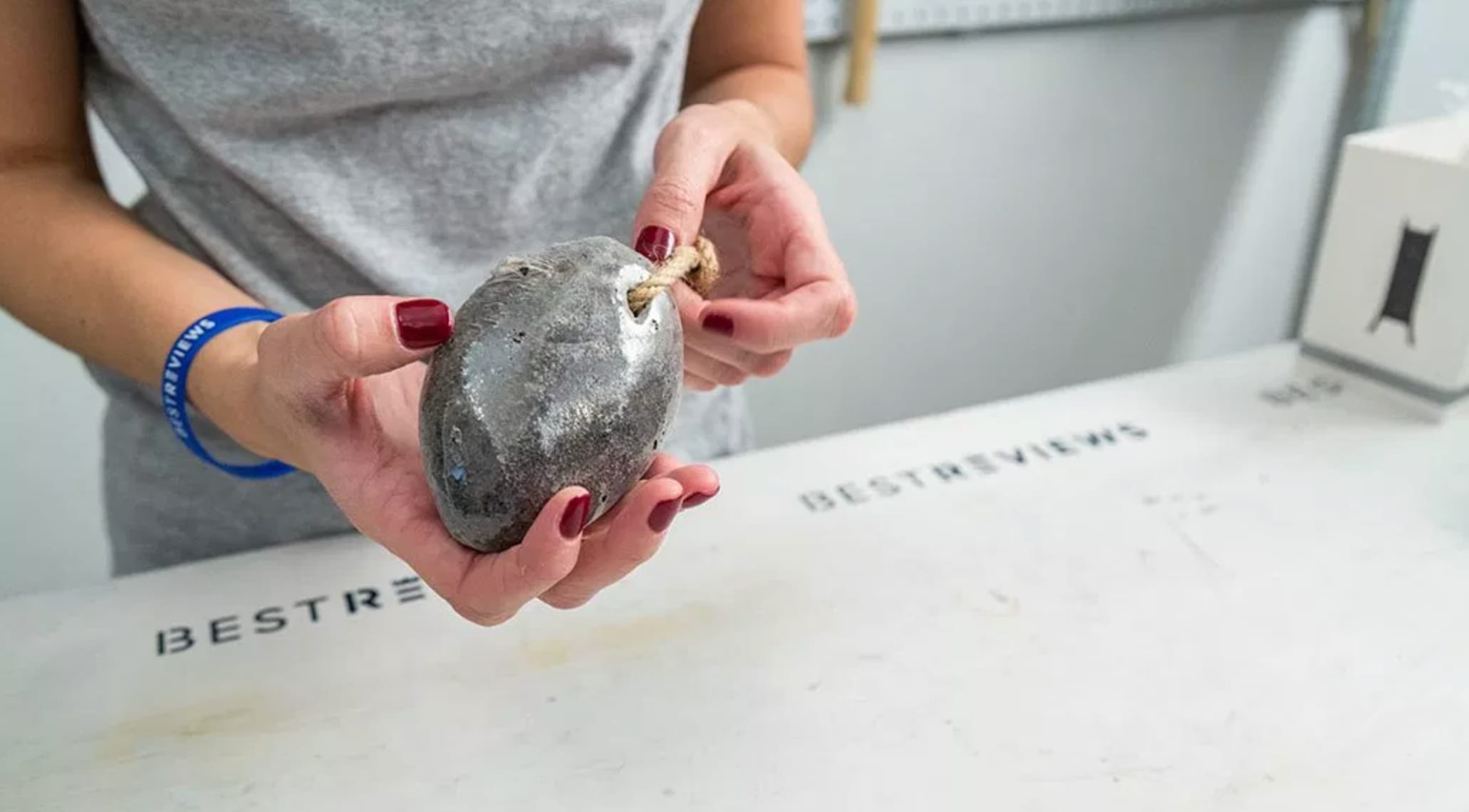 oppeing pumice stone from wrap